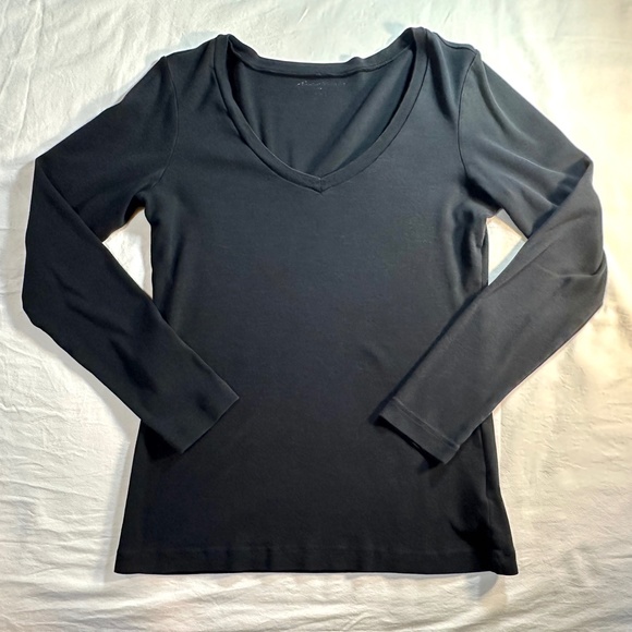 Eddie Bauer Black Cotton Long Sleeve T Shirt - M - Picture 4 of 9
